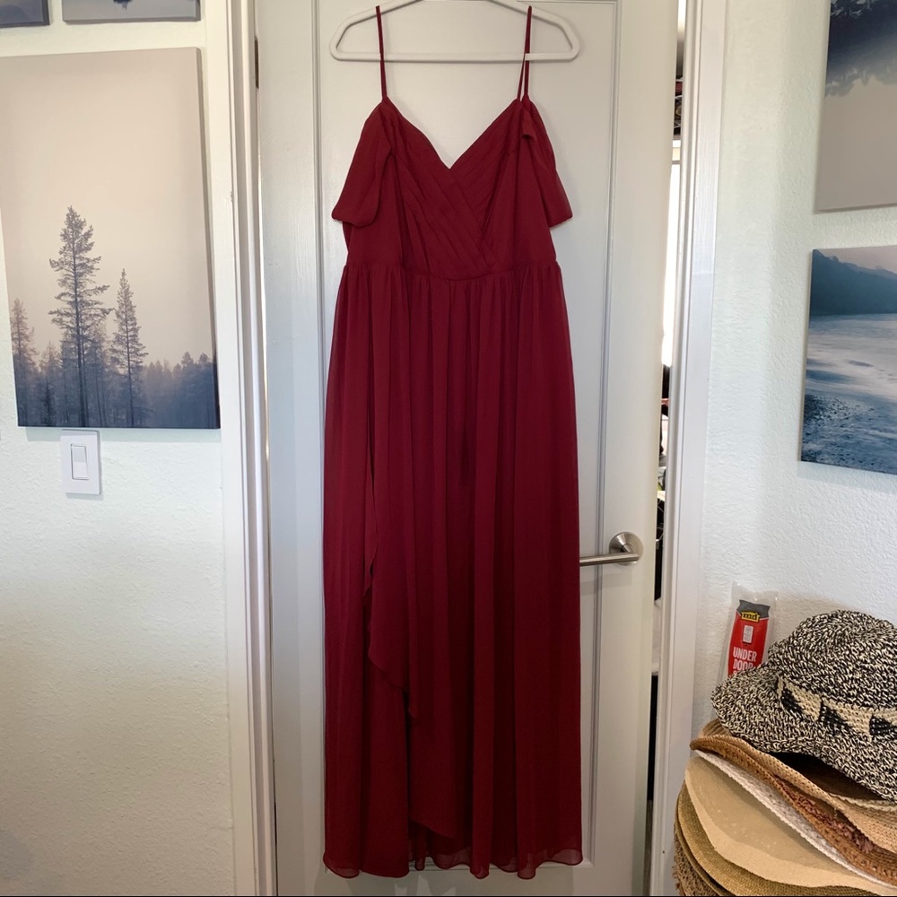 3X Blushmark Burgundy Bridesmaid Dress